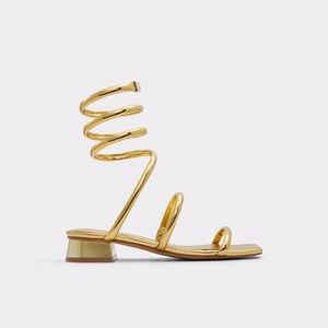 ALDO Spinna Gold Strappy Heel